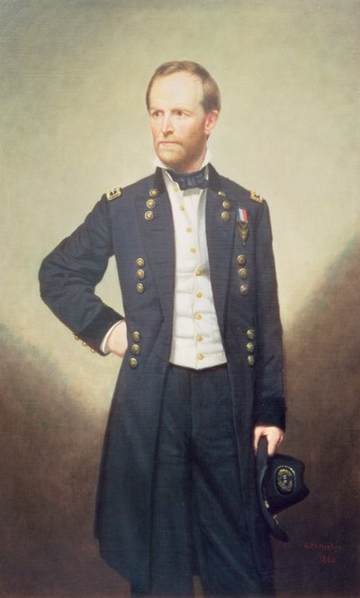 Generál William Sherman (1820-91) 1866 od George Peter Alexander Healy