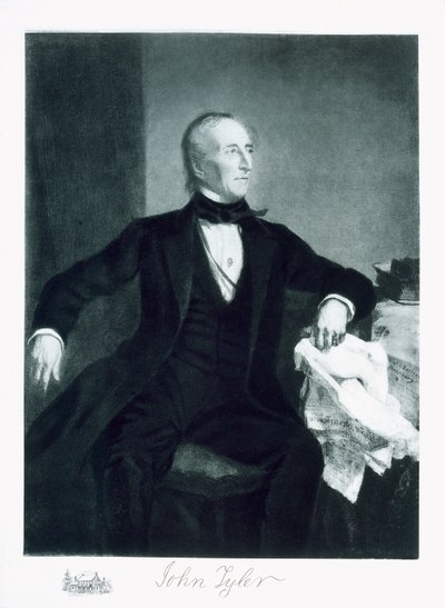 John Tyler, 10. prezident Spojených států amerických, hospoda. 1901 (hlubotisk) (viz také 102588) od George Peter Alexander Healy
