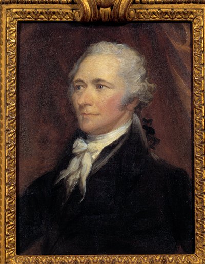 Portrét Alexandra Hamiltona (1757-1804) Ministr financí Spojených států Malba George Healyho (1808-1894) 19. století Sun. 0,25x0,2 m - Portrét Alexandra Hamiltona (1757-1804), ministra financí Spojených států. Malování od od George Peter Alexander Healy