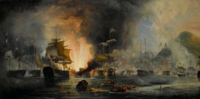 Bitva u Navarina, 20. října 1827 od George Philip Reinagle