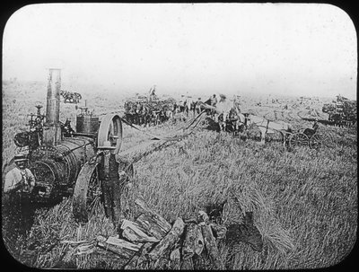 Scéna sklizně na severoamerických prériích, konec 19. nebo začátek 20. století od George Philip and Son Ltd