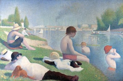 Bathers at Asnières Bathers at Asnières, 1884 od George Pierre Seurat