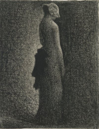 The Black Bow, c. 1882 od George Pierre Seurat