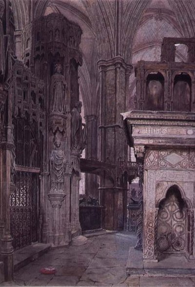 Kaple Edwarda Confessors, Westminsterské opatství od George Price Boyce