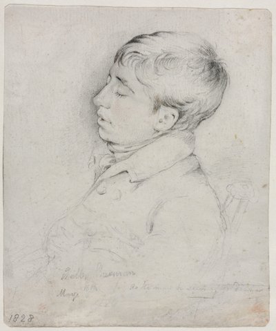 Portrét Welbyho Shermana spícího v křesle od George Richmond