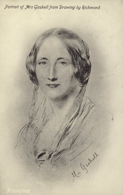Paní Gaskell (1810-1865), anglický romanopisec a spisovatel povídek od George Richmond