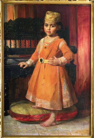 Portrét prince Alberta, nejstaršího syna maharaja Duleep Singh, 1870 od George Richmond