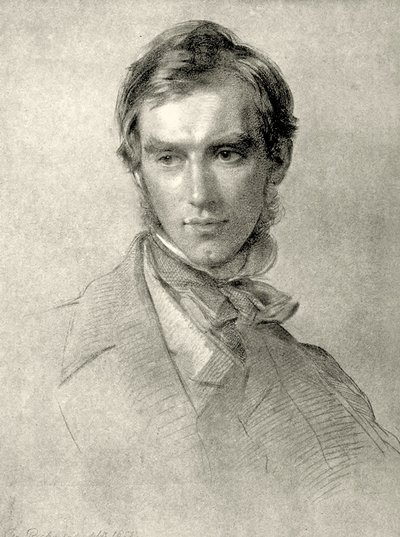 Portrét sira Josepha Daltona Hookera. 1855 (grafit na papíře) od George Richmond