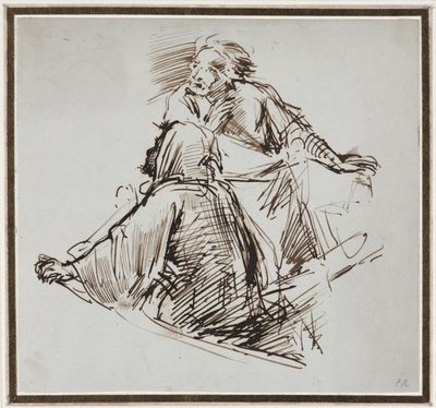 Dvě mužské postavy, c. 1829. od George Richmond