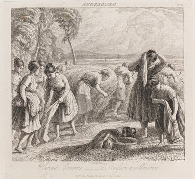 Harvest, Augsbourg, cca 1821 (lept) od George Robert Lewis