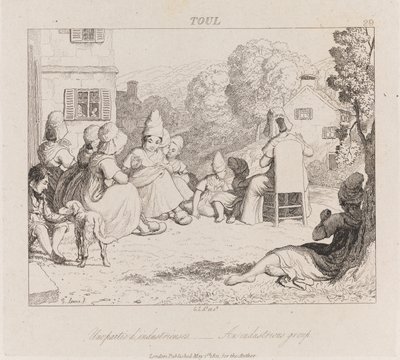 Industrious Group, Toul, cca 1821 (lept) od George Robert Lewis