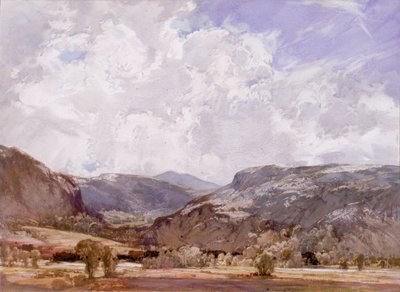 Conway Valley - poledne od George Robert Rushton