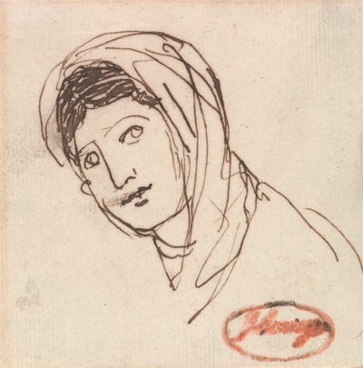 Ženská hlava od George Romney