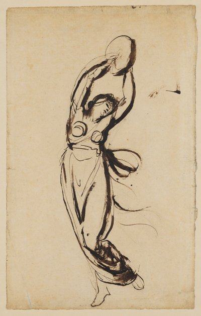 Nymfa tančící s tamburínou od George Romney