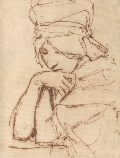 Zamyslena dáma od George Romney