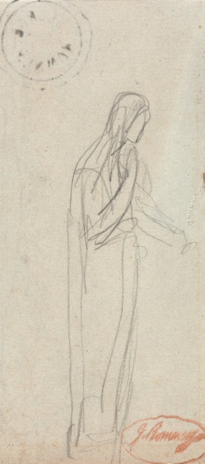 Postava stojící ženy od George Romney