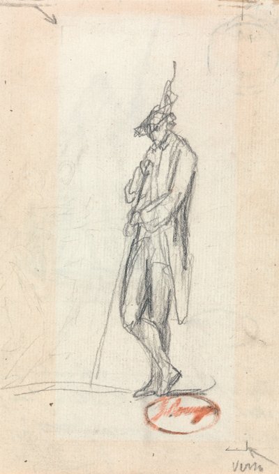 Postava stojícího muže od George Romney