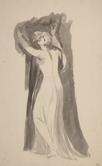 Studie o postavě Mirandy ve hře „Bouře“ od George Romney