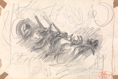 Útočící démoni při pokušení Krista od George Romney