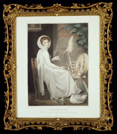 Spinner (kaiverrus Thomas Cheesman, G. Romneyn mukaan, julkaissut John ja Josiah Boydell 1789) od George Romney