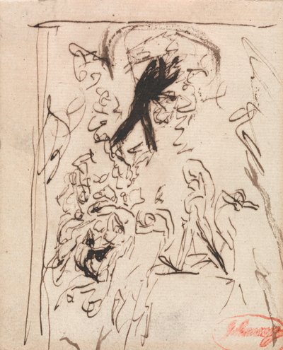 Pád andělů rebelů od George Romney