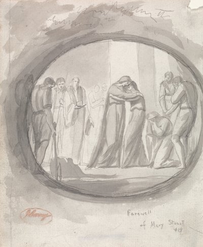 Loučení Marie Stuartovny od George Romney