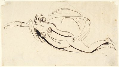 Ženský akt od George Romney