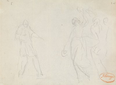 Studie kompozice postavy č. 39 od George Romney