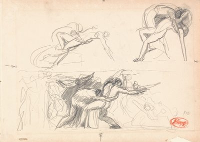 Studie kompozice postavy; Peklo od George Romney