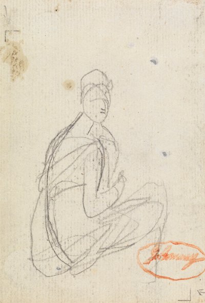 Figurální studie ženy od George Romney