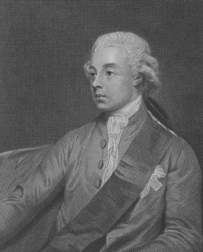 Frederick Howard, 5. hrabě z Carlisle, rytý John Keyse Sherwin, 1782 od George Romney