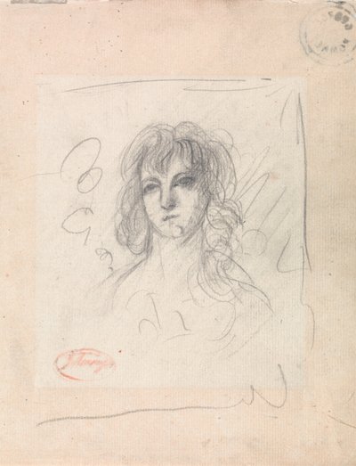 Hlava ženy od George Romney