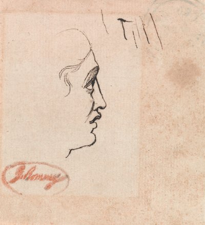 Hlava mladíka od George Romney