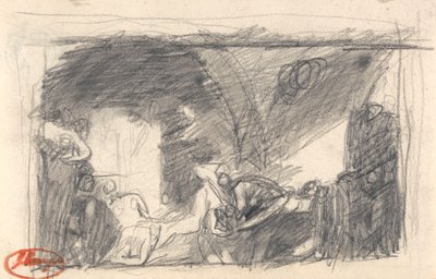 Howard na návštěvě ve věznici od George Romney