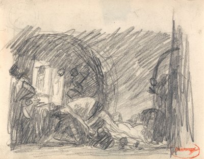 Howard na návštěvě ve věznici od George Romney