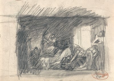 Howard na návštěvě ve věznici od George Romney