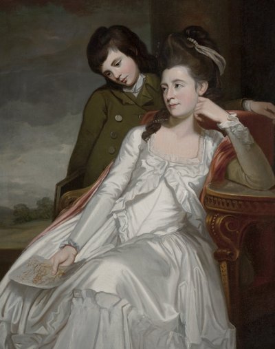 Jane, vévodkyně z Gordonu a její syn George od George Romney
