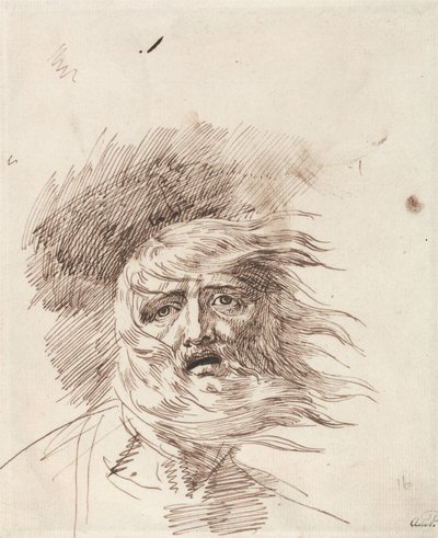 Král Lear v bouři od George Romney
