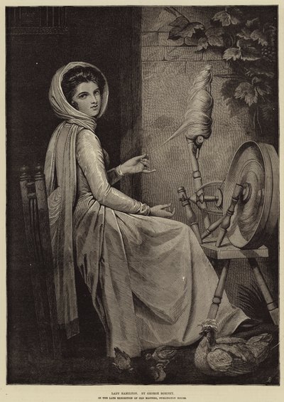 Lady Hamiltonová od George Romney