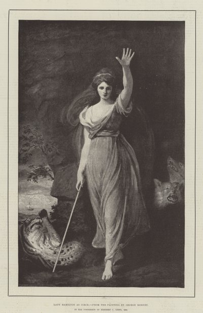 Lady Hamilton jako Circe od George Romney