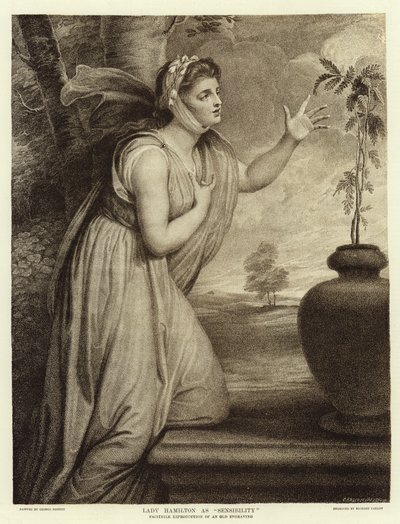 Lady Hamilton jako Sensibility od George Romney