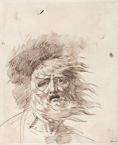 "Lear v bouři", Král Lear, 3. dějství, 2. scéna od George Romney