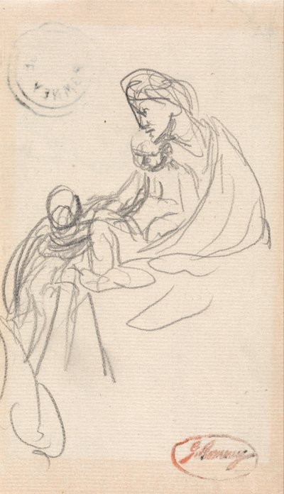 Matka a děti od George Romney