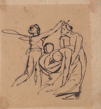 Truchlící skupina od George Romney