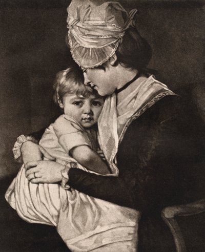 Paní Carwardine a Child, c1775, 1912. od George Romney