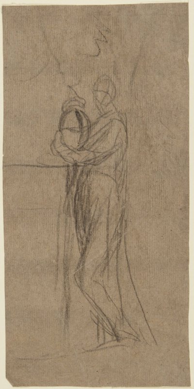 Portrétní studie stojící ženy od George Romney