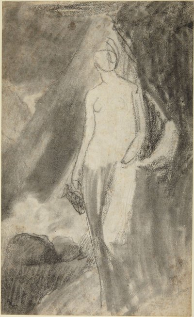 Portrétní studie stojící ženy od George Romney