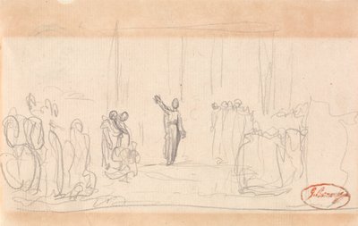 Možná dav před prorokyní od George Romney