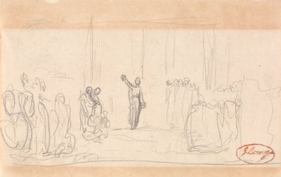 Možná dav před prorokyní od George Romney