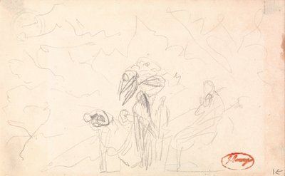 Pravděpodobně skupina postav s létajícími postavami od George Romney